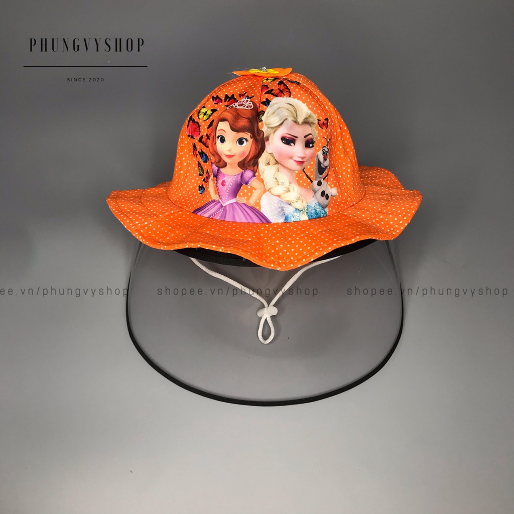 [BÉ tàm 1- 2 TUỔI]- MŨ CHỐNG DỊCH, BỤI- NÓN BÈO ELSA- VÒNG ĐẦU 48cm