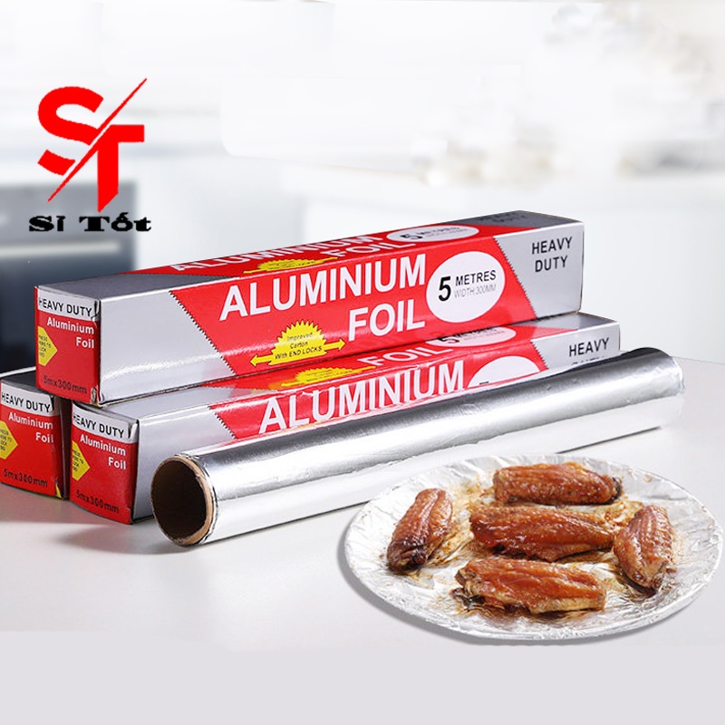 Giấy bạc màng nhôm nướng thịt nướng bánh bọc thực phẩm 30cmx5cm