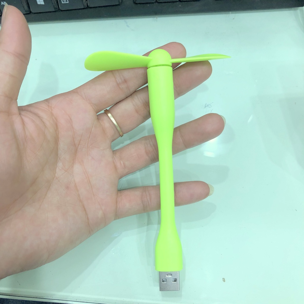 Quạt điện cắm củ sạc dự phòng, quạt 5v chân usb dùng cho laptop, máy tính, pin tích điện - KLH home