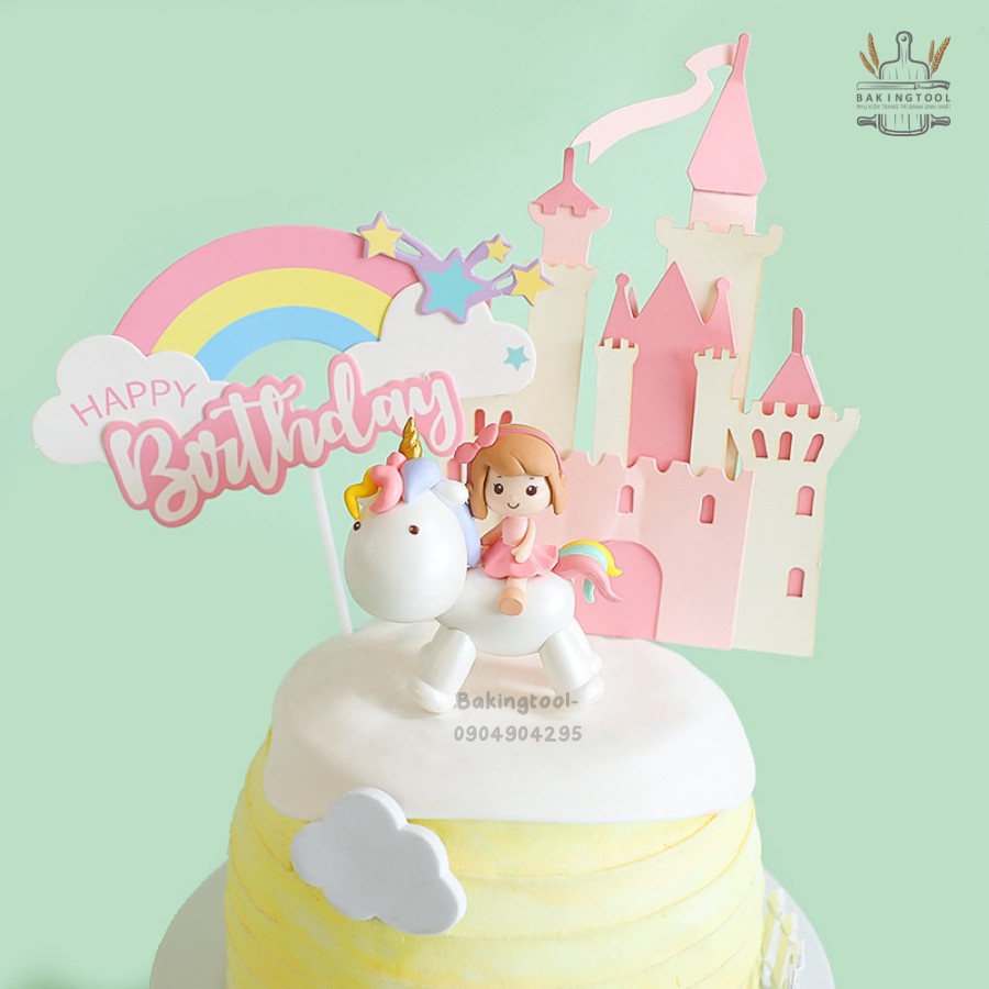 Đồ chơi trang trí Bé gái cưỡi peony