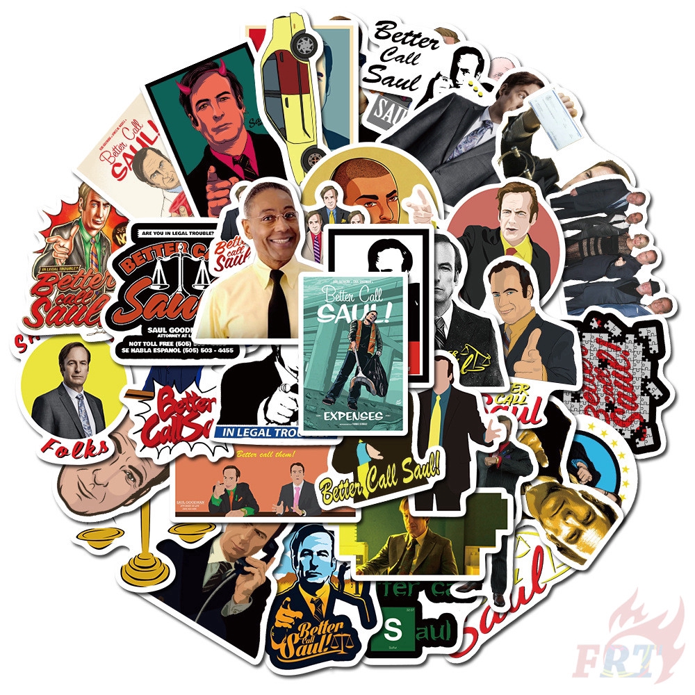 Set 50 nhãn dán Better Call Saul Series 01 DIY hành lý laptop ván trượt thời trang
