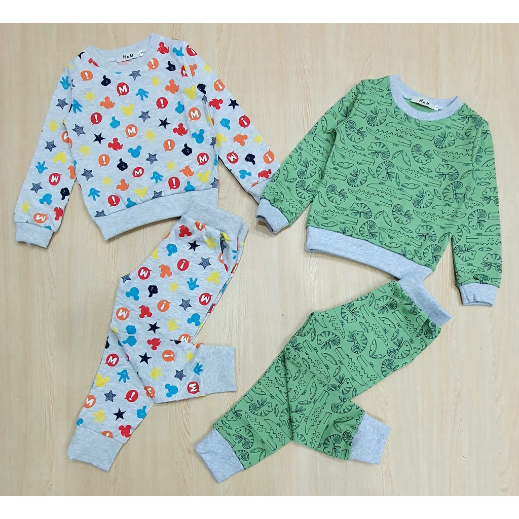 BỘ DÀI THUN COTTON BÉ TRAI NHIỀU MẪU CHO BÉ 9-28KG