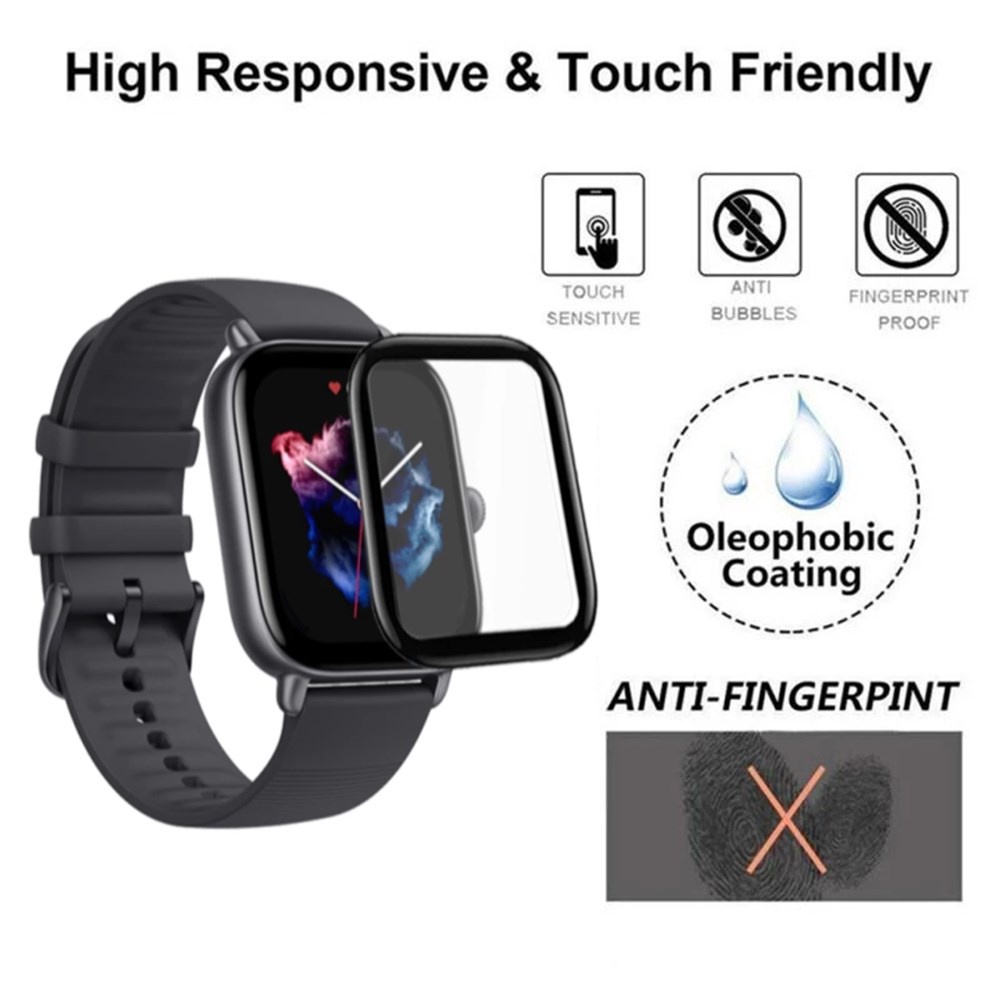 Phim Dán 3D Chống Dấu Vân Tay Bảo Vệ Màn Hình HD Cho Đồng Hồ Thông Minh Huami Amazfit BIP 3 / 3Pro