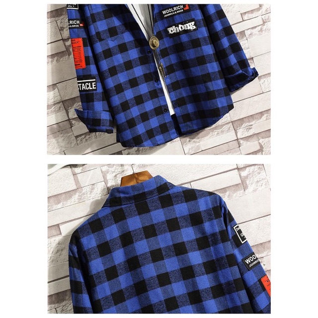 Áo sơ mi caro flannel in cực đẹp