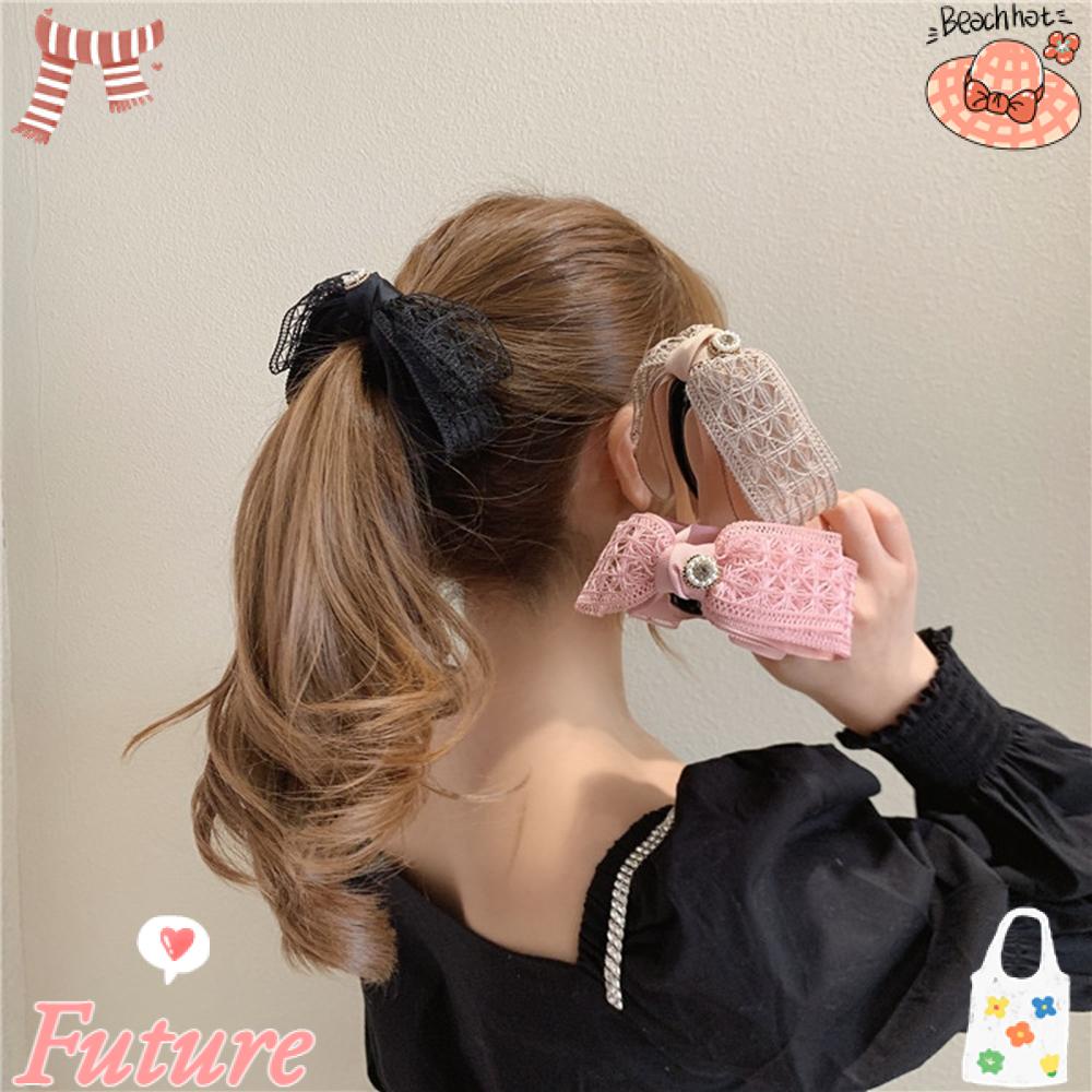 Kẹp Tóc Đuôi Ngựa Phong Cách Ngọt Ngào Cho Nữ Sinh