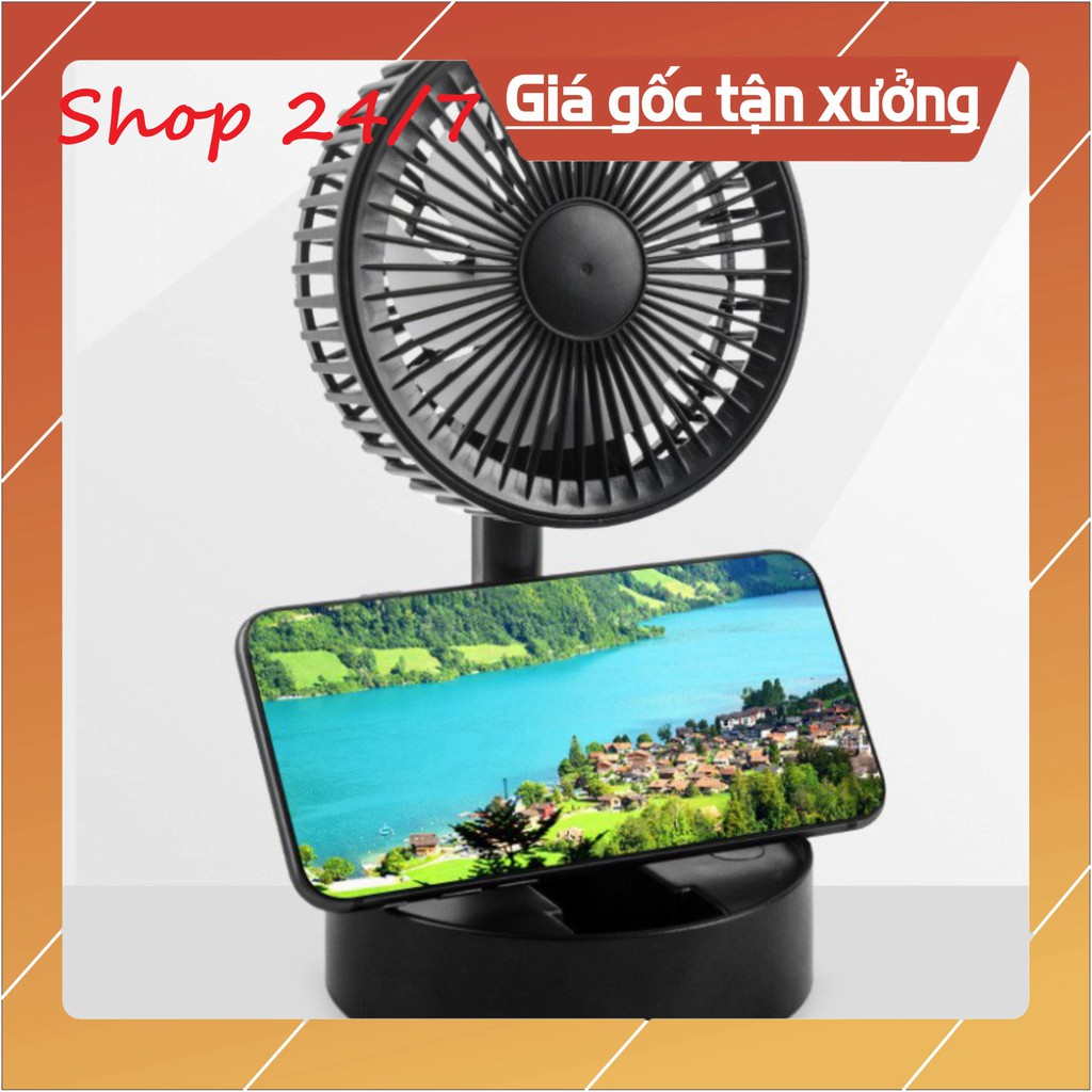 🌥️Bảo Hành 3 Tháng🌥️Quạt Mini Để Bàn Sạc Tích Điện Gấp Gọn USB Fan A9, Siêu Tiện Dụng Cho Mùa Hè 2021 - Shop 24/7