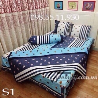 Bộ ga gối chất poly