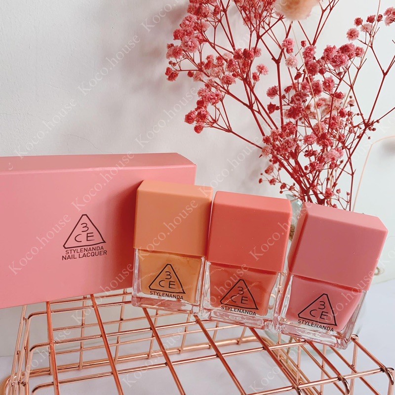 SET SƠN MÓNG TAY 3CE MOOD FOR BLOSSOM NAIL LACQUER SET