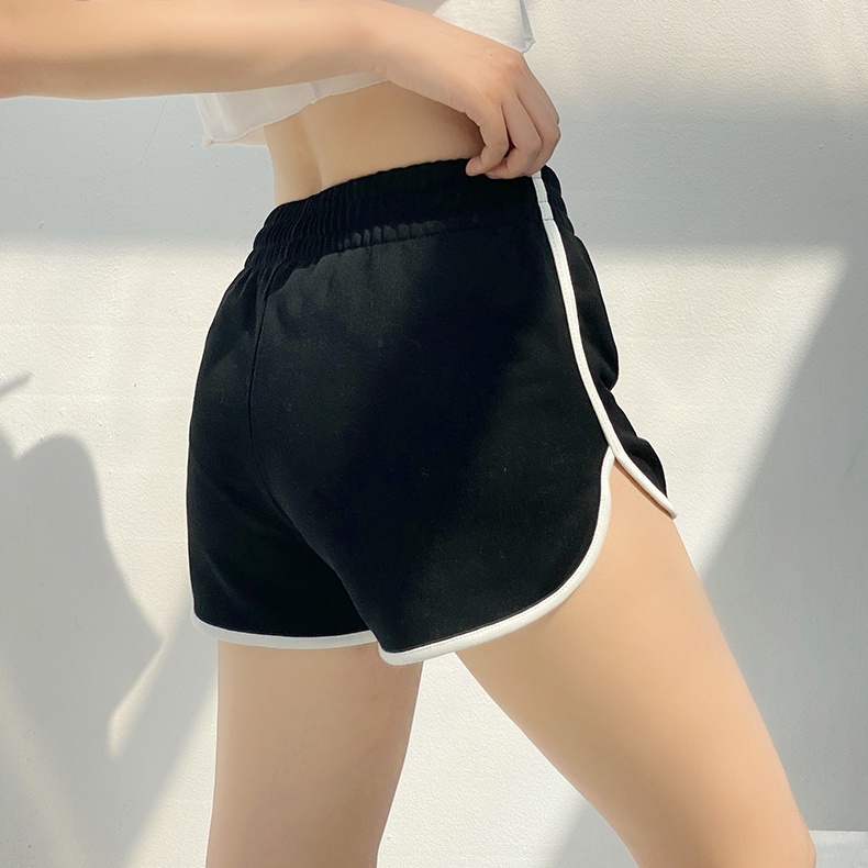 SUXI Quần Short Thể Thao Ống Rộng Màu Sắc Đơn Giản Cho Nữ