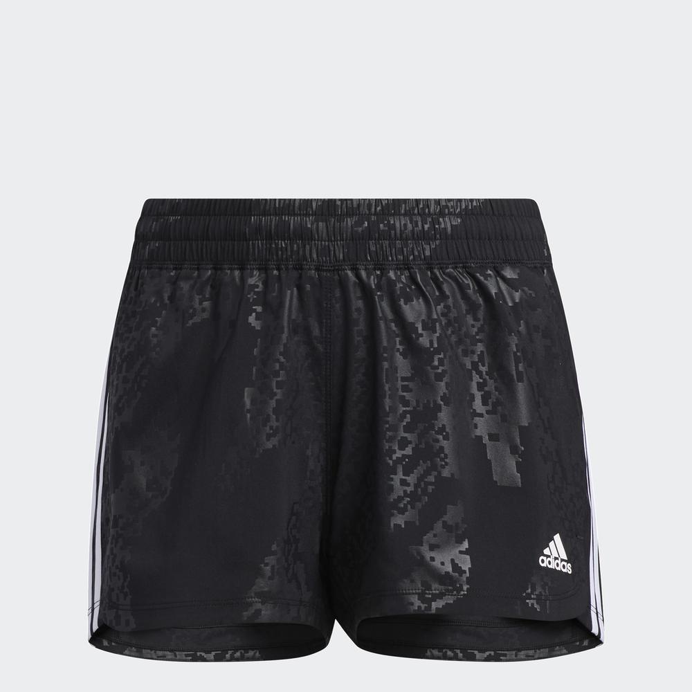 Quần Ngắn adidas TRAINING Nữ Pacer 3-Stripes Woven Camo Short Màu đen HB6436