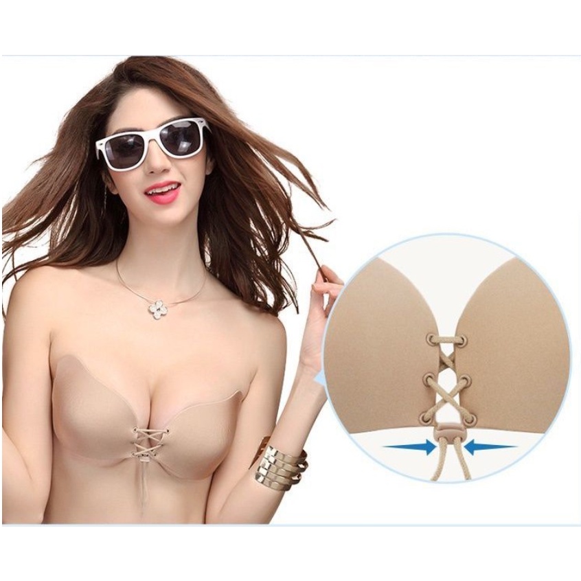 Áo dán ngực Sexy Cánh tiên không dây mặc hở vai lưng Silicon chống tụt AOLOT17