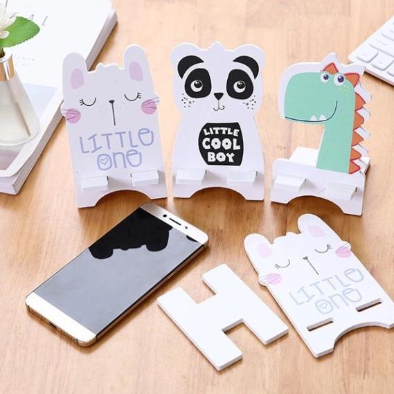 Giá đỡ điện thoại để bàn bằng Gỗ Dễ Thương - Giao ngẫu nhiên