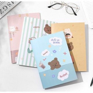Sổ chiết lưu trữ sticker washi Bear house 64 trang | BTS013