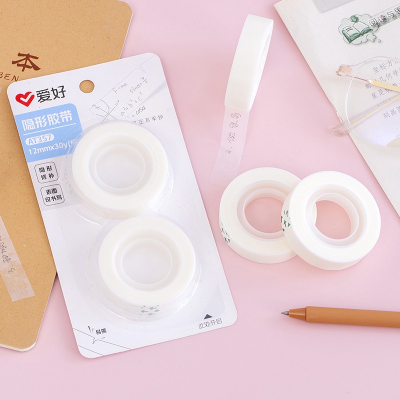 Cuộn Băng Keo Dán Cao Cấp Dán Tiền - Ghi Chú Được (Loại 1 &amp; 2 cuộn)