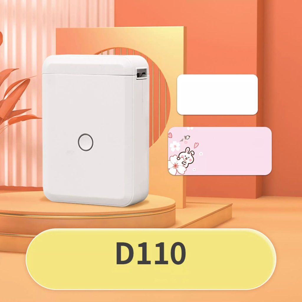 D110 Máy in tem nhãn mã vạch mini bluetooth dùng in mã code, tên nhãn sản phẩm | BigBuy360 - bigbuy360.vn