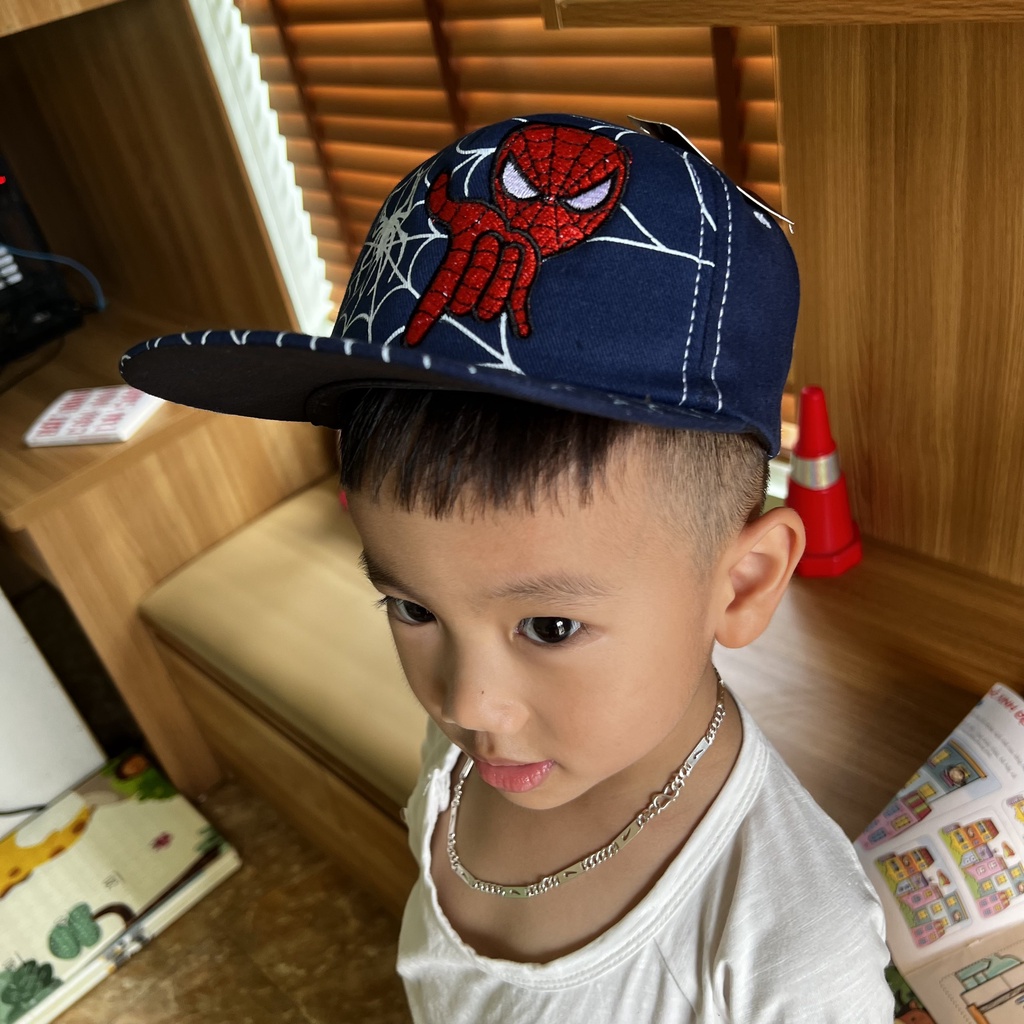 Mũ lưỡi trai thêu hình người nhện thời trang cho bé - SUMO KIDS