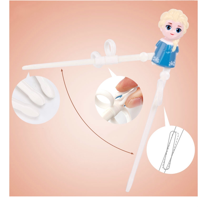 Đôi đũa tập ăn cho bé họa tiết hoạt hình 3d dễ thương