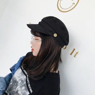 Nón beret đen