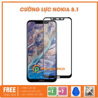 cường lực nokia 8.1 - kính cường lực nokia 8.1 full viền độ cứng 9h