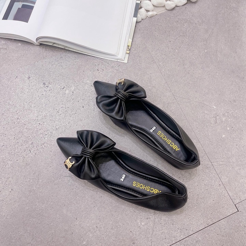 Giày búp bê nữ đính nơ cực xinh