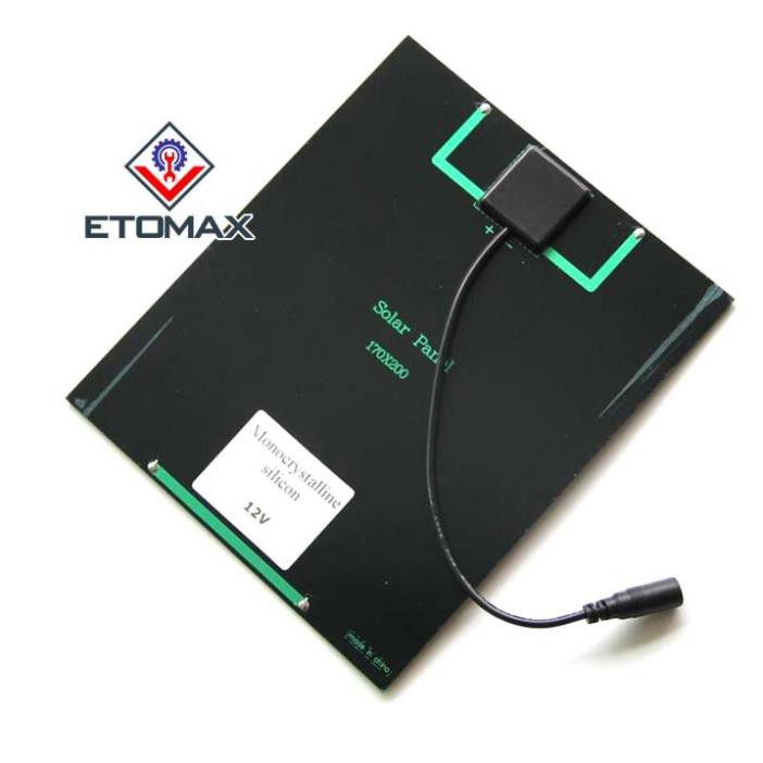 [SEAL SỐC]  Tấm pin năng lượng mặt trời 12V 6W kích thước 20cm x 17cm