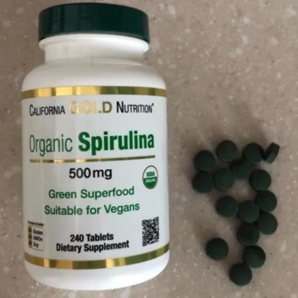Tảo xoắn hữu cơ Organic Spirulina California Gold Nutrition