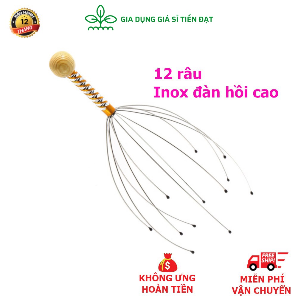 Cây massage đầu bạch tuộc giảm căng thẳng, lưu thông khí huyết giúp ngủ ngon hơn