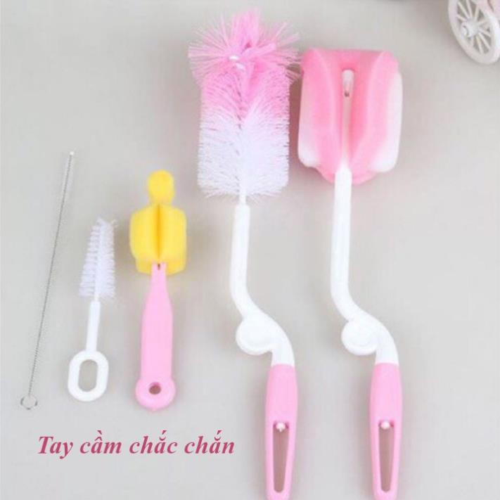 BỘ CỌ RỬA BÌNH SỮA 5 CHI TIẾT TIỆN DỤNG - HV Store 226