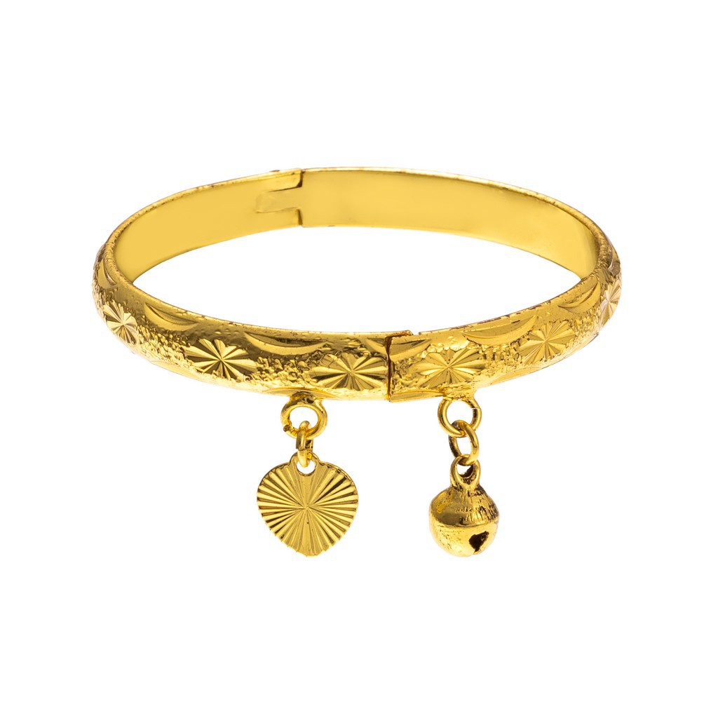 Vòng đeo tay chuông tình yêu vàng nữ hàn quốc Không phai