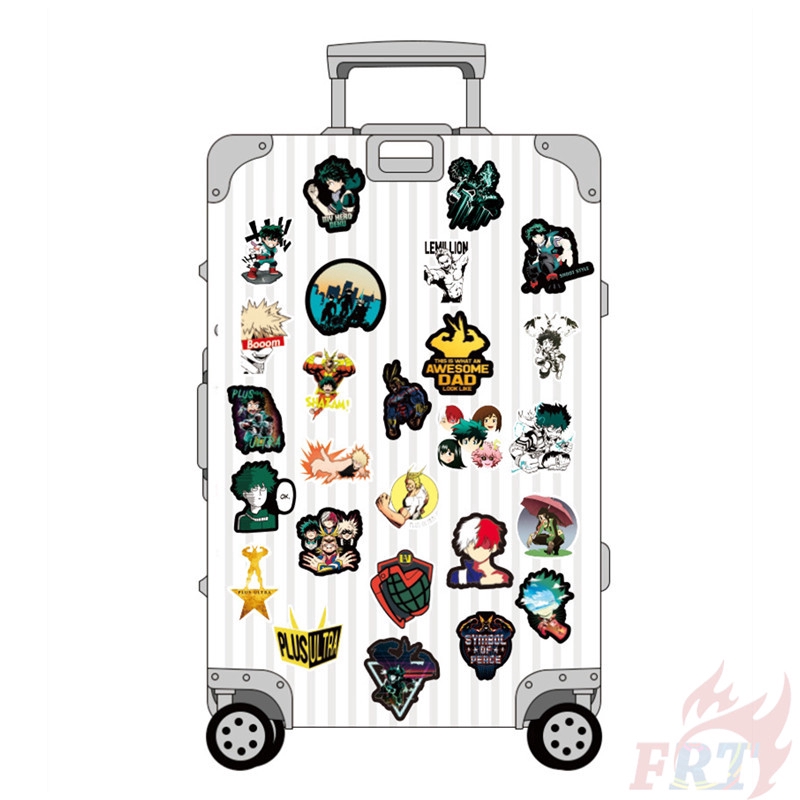 100Pcs/Set ❉ My Hero Academia Series A Stickers ❉ Midoriya Izuku Bakugou Katsuki Todoroki Shoto Anime Cartoon DIY Fashion Mixed Doodle Decals Stickers