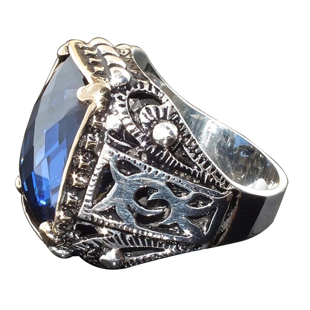 Nhẫn Đính Đá Zircon Sang Trọng Cho Nam