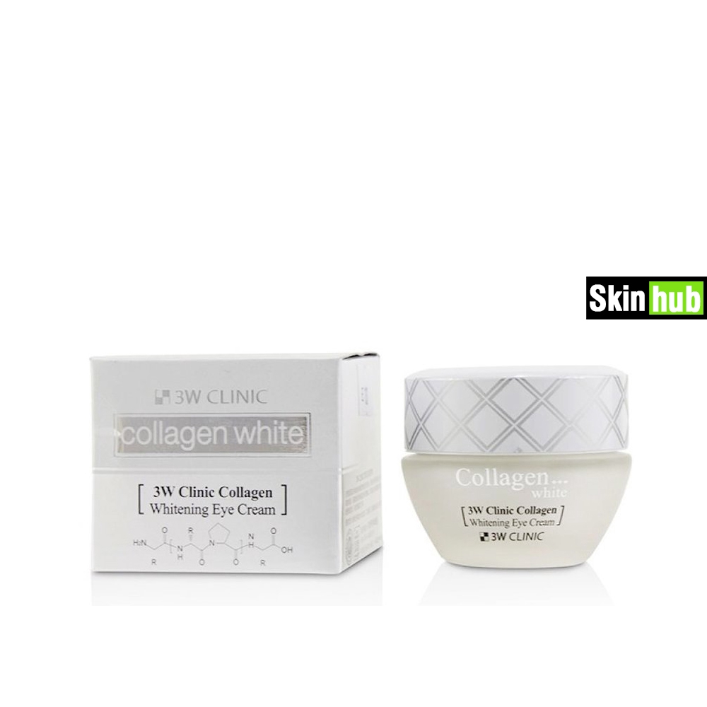 Kem dưỡng da vùng mắt 3W CLINIC Collgen Whitening Eye Cream 35ml - Dưỡng thâm quầng mắt, làm trắng da vùng mắt.