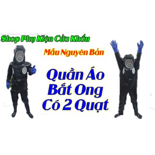 Quần Áo Bắt Ong Rừng Hàng Cao Cấp 2020,Có Quạt Thông Gió,Chống Ong Đốt.Cỡ 39 Cao 1.50m - 1.60m
