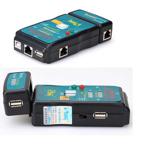Bộ test cáp mạng RJ45 RJ11 CT-168 tặng Pin 9V - MÁY TEST MẠNG CT-168 ĐA NĂNG RJ45-RJ11-USB