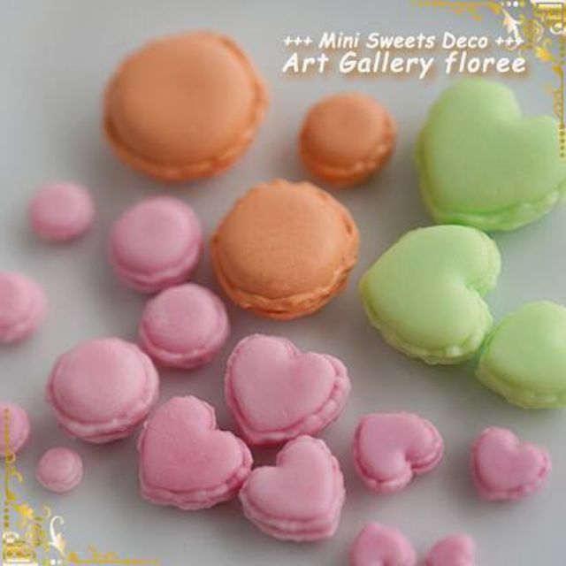 Khuôn silicone dẻo nặn đất sét hình macaroon
