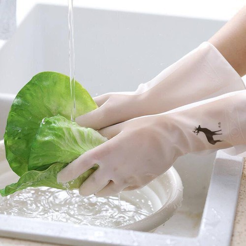 Găng tay cao su hình hươu siêu bền dai làm bếp rửa bát vệ sinh chống ăn mòn bảo vệ đôi tay của bạn DIMINO