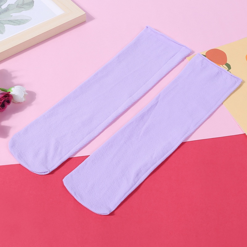 Vớ Dài Siêu Mỏng Mềm Mại Co Giãn Màu Trơn Thời Trang Mùa Hè Cho Nữ