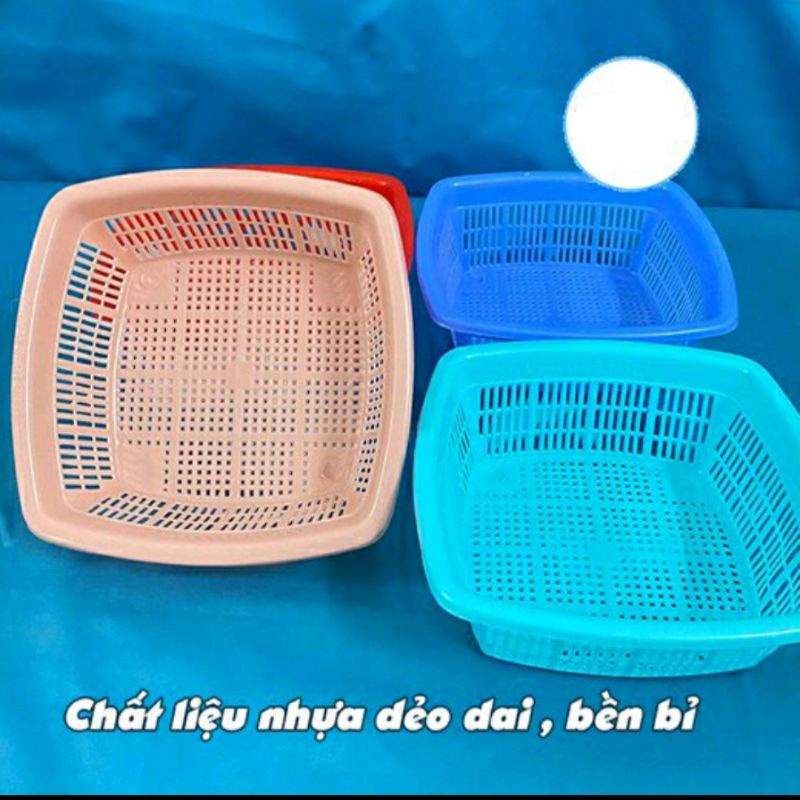 #Rẻ như cho# Rổ mùi vuông - tròn, rổ nhựa mini đựng rau sống, đồ dùng cá nhân, hành tỏi chanh ớt - nhựa dẻo màu sắc tươi