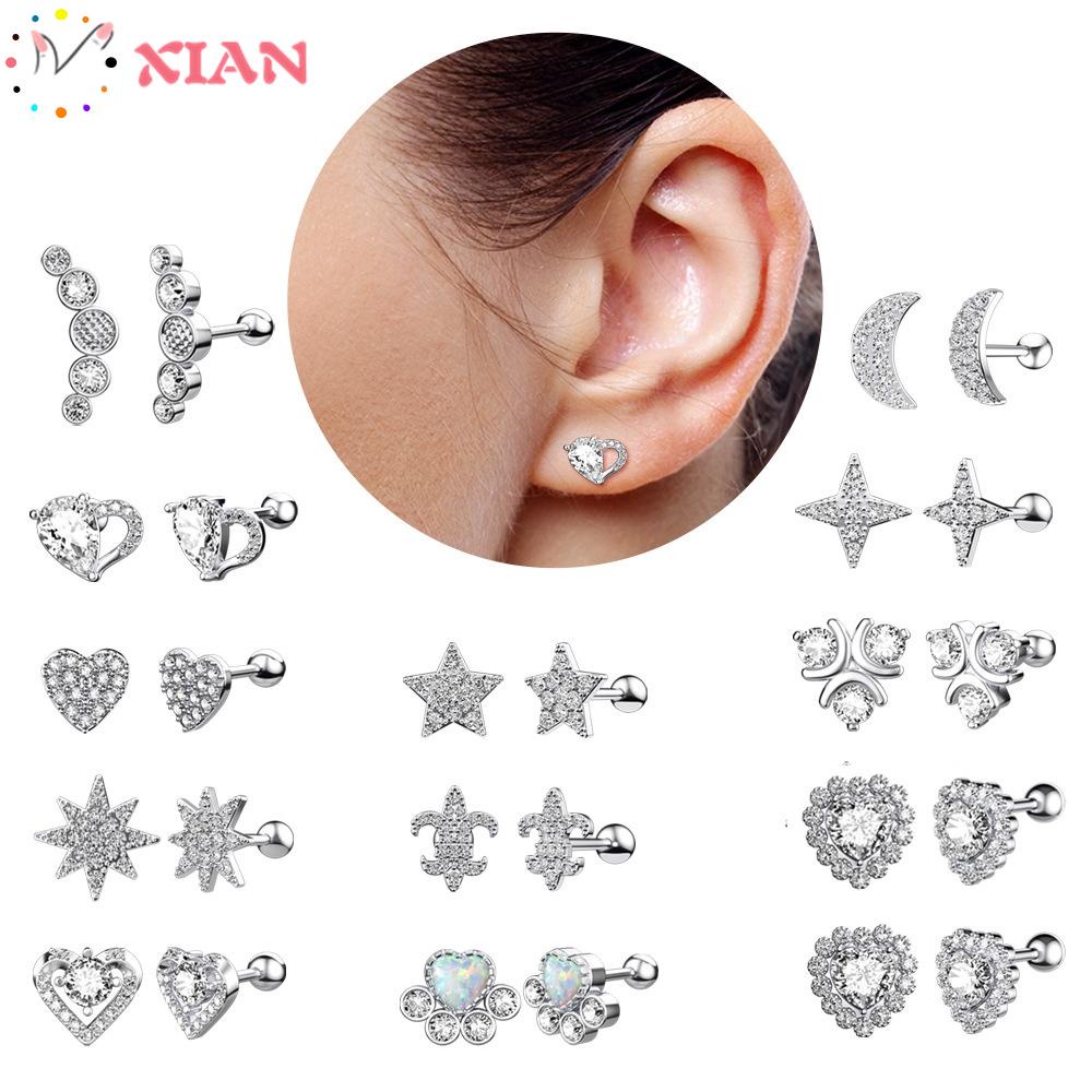 Khuyên xỏ sụn tai bằng thép 12 phong cách thời trang sexy