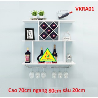 Kệ rượu trang trí treo tường VKRA01 - Nội thất lắp ráp Viendong Adv