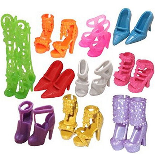Set 10 Đôi Giày Mini Dễ Thương Cho Búp Bê