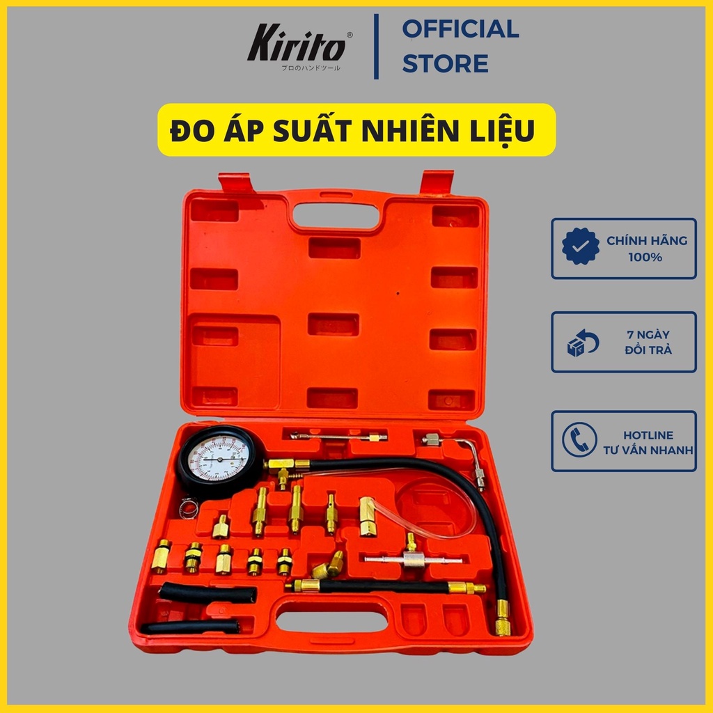 Bộ đồng hồ đo áp suất hệ thống nhiên liệu động cơ bơm xăng 18 chi tiết