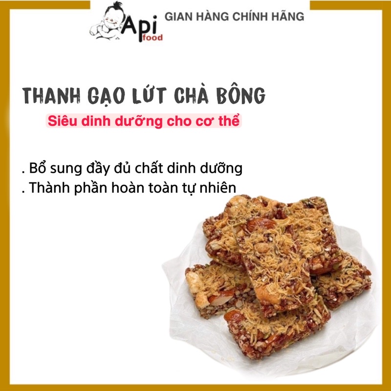 Thanh Gạo Lứt Ngũ Cốc Chà Bông  ApiFood - 250gr