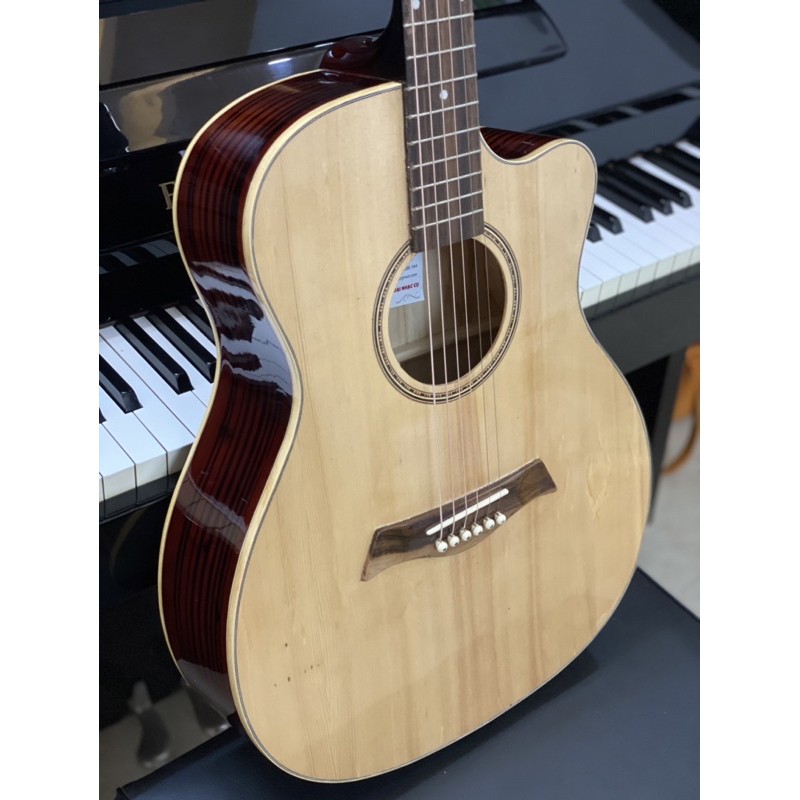 Đàn guitar acoustic mặt gỗ Thông SVA+ âm thanh tuyệt vời ghita cho người mới chơi