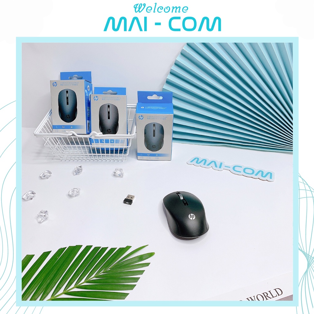 {MAI - COM} Chuột không dây HP S1000 PLUS - Thiết Kế Đẹp Mắt- Con Lăn Kim Loại - CHÍNH HÃNG
