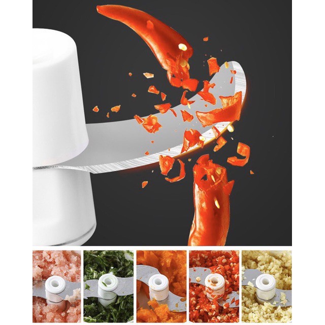 Dụng cụ xay tỏi ớt kéo tay đa năng nhựa 88172 BẢO NHI SHOP
