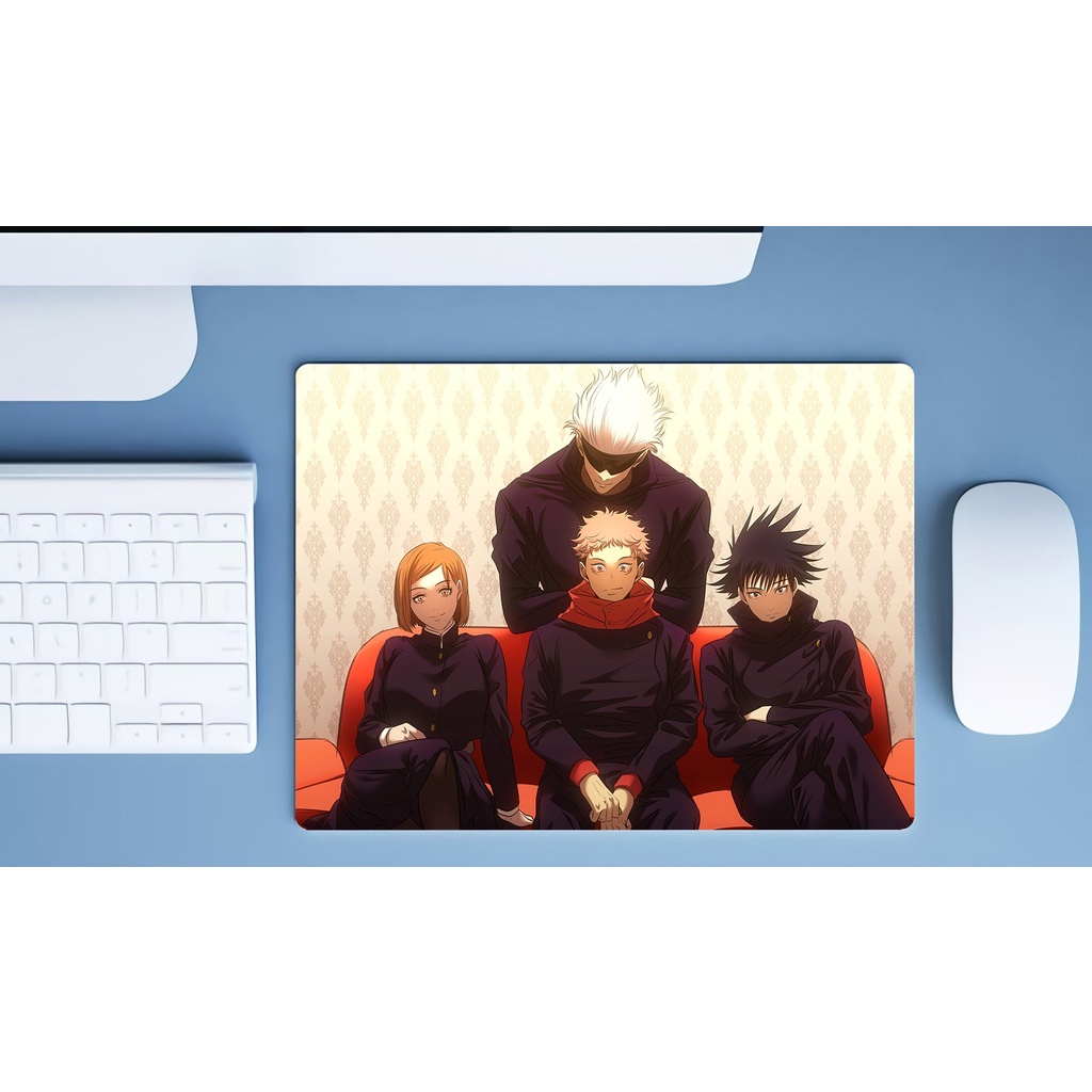 Miếng lót chuột in hình JUJUTSU KAISEN Chú Thuật Hồi Chiến anime chibi 23 mẫu tiện lợi tấm di kê chuột máy tính
