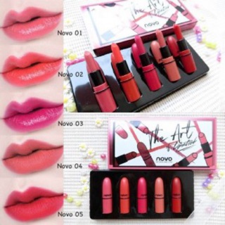Set 5 cây son novo siêu lì