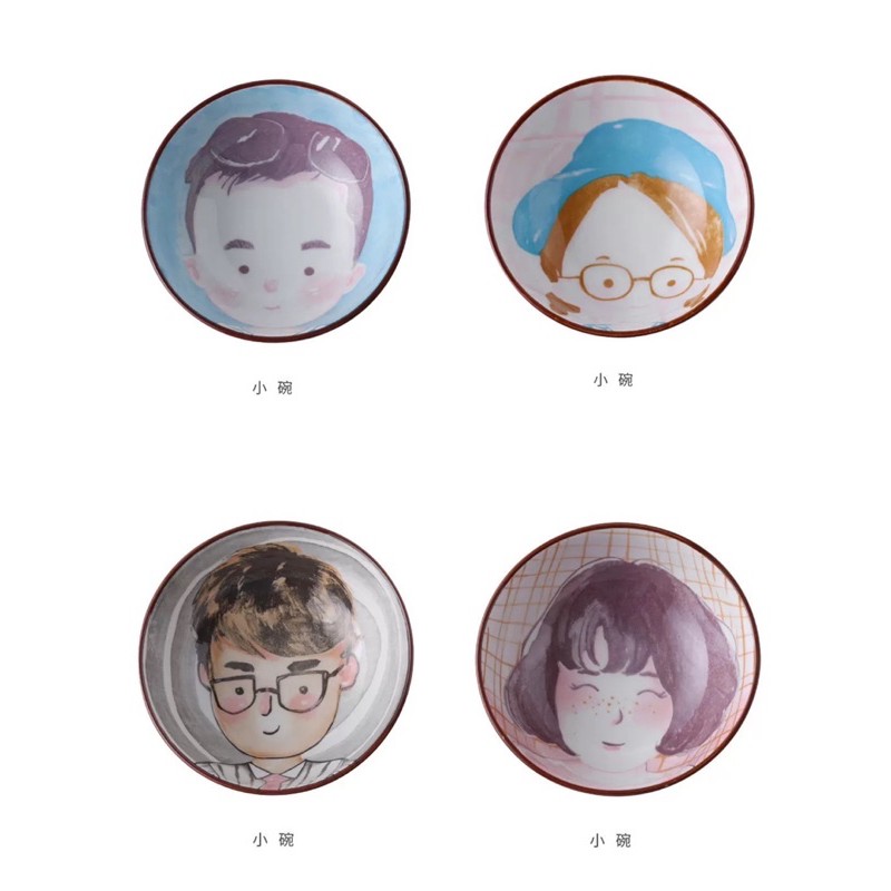 SẴN Bát sứ ăn dặm tô nhỡ ăn chè chén sứ hoạ tiết hoạt hình ngộ nghĩnh bát tô nhỡ