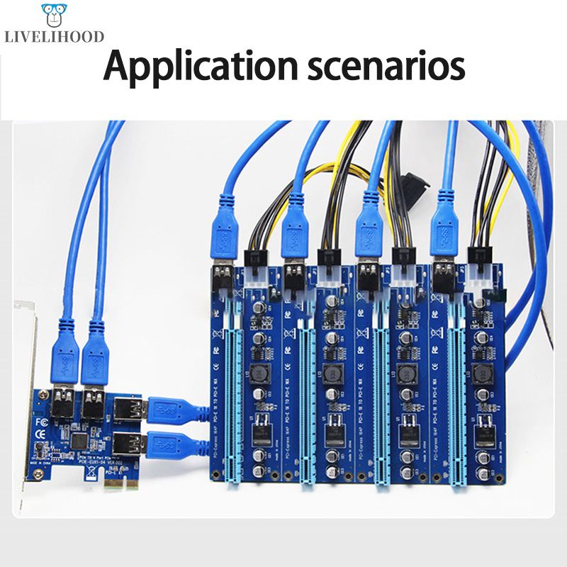 Bảng Mạch Chuyển Đổi Pci-E Sang Usb 3.0 4 Cổng Pci-E X1